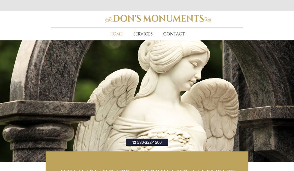 Dons Monuments logo design page