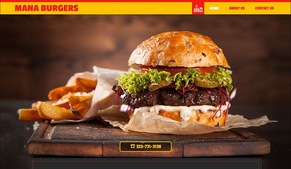 Mana Burger logo design page